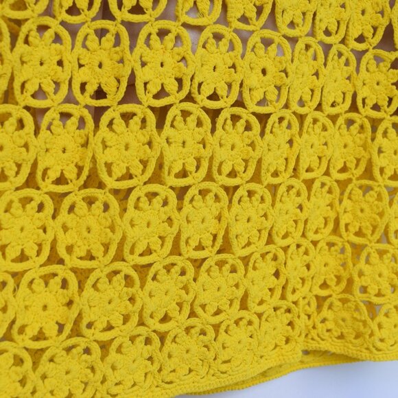 Diane Von Fustenberg Inaya Crochet Yellow Dress - Picture 10 of 12
